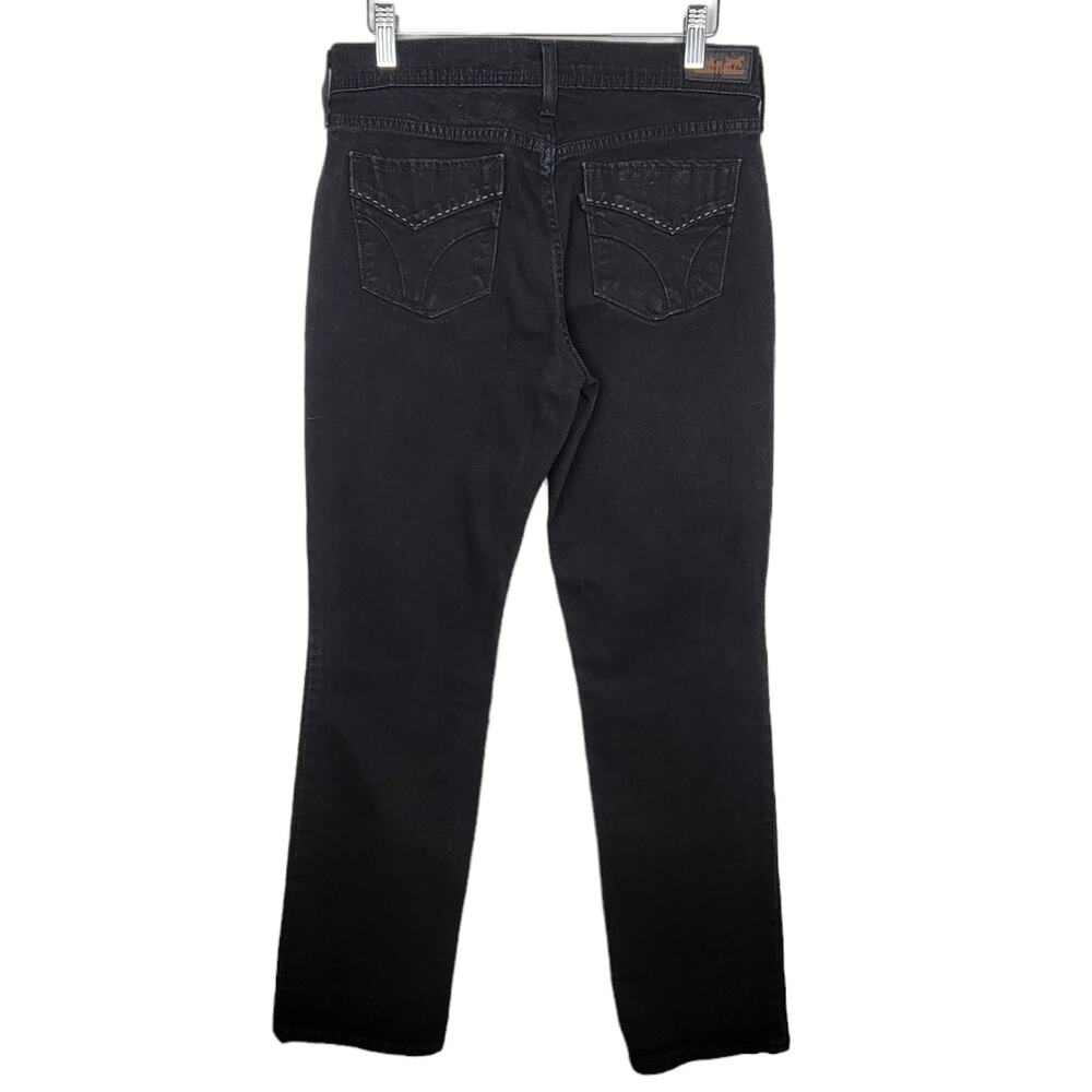 LEVI'S 505 Black Tab Black Patch Straight Leg Zip Fly Jeans - Size 6M - Picture 5 of 8
